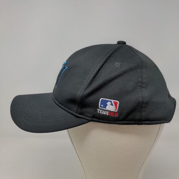 OC Sports Boy's Strapback Hat Black Youth Miami Marlins MLB Baseball - Picture 3 of 7